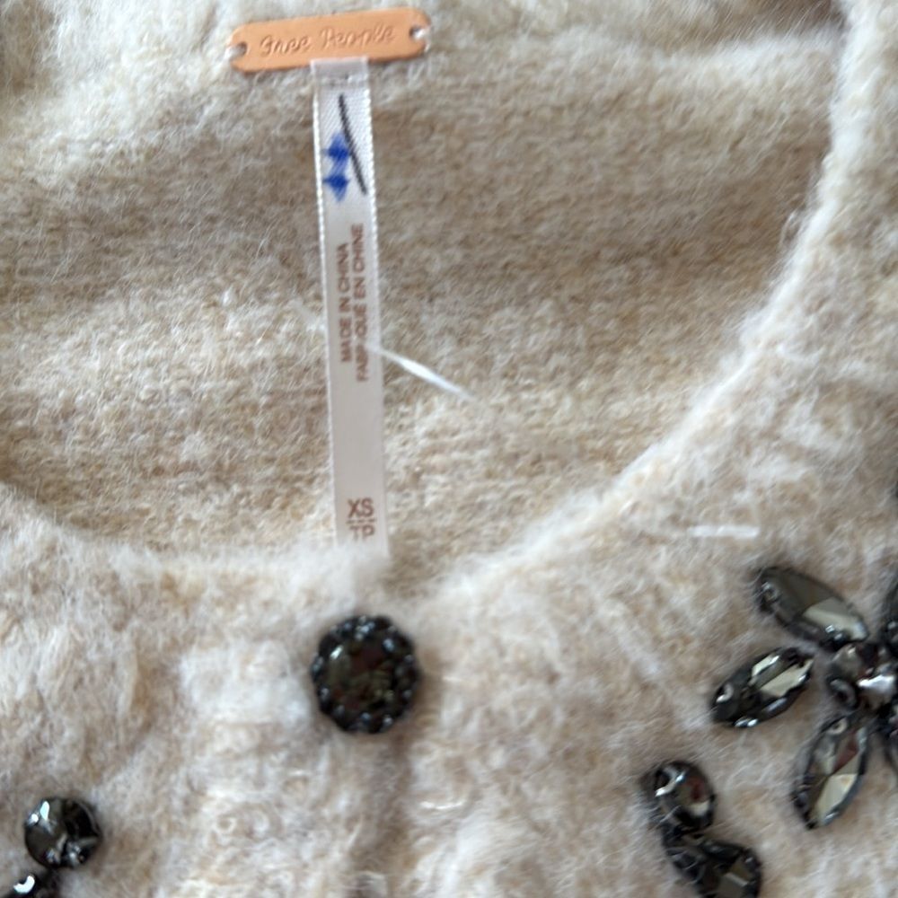 Free People Rhinestone Sweater Cardigan - Picture 6 of 6